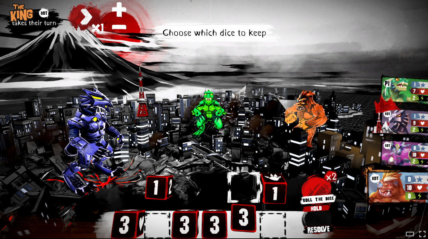 King of Tokyo — adaptation jeu vidéo du jeu de plateau, développé chez Breakfirst Games